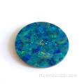 Quadrante orologio blu opal gemstone rigido